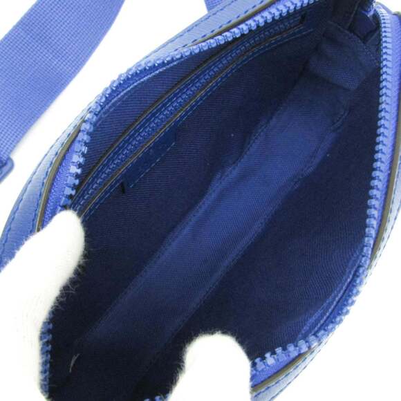 GUCCI Authentic Blue Leather Shoulder Bag - Picture 4 of 11